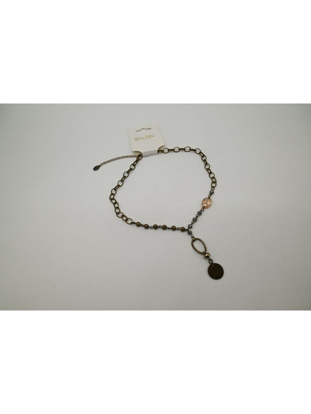 NWT Dylan Jewelry Molly 2.0 Necklace Natural Stone Crystal Pendant Boho Chic